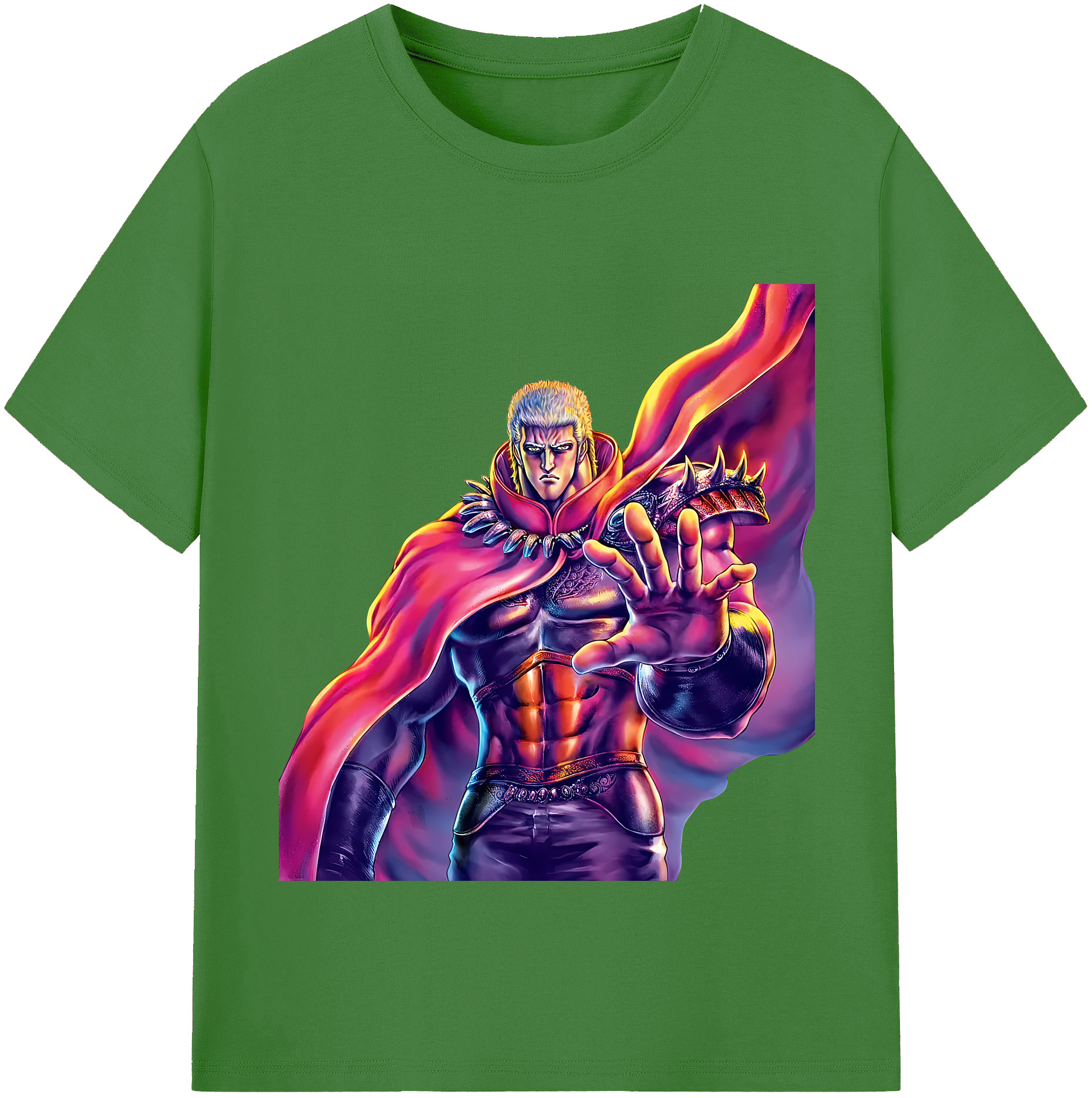 （画像用） 北斗の拳 Fist of the North Star レディースカジュアルプリントTシャツ（綿100％）